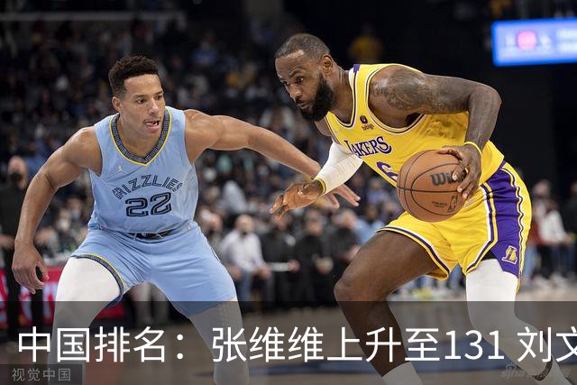 中国排名：张维维上升至131 刘文博曾莉棋飞跃